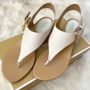MICHAEL Michael Kors London Sandal Light Cream (Woman) Size 8